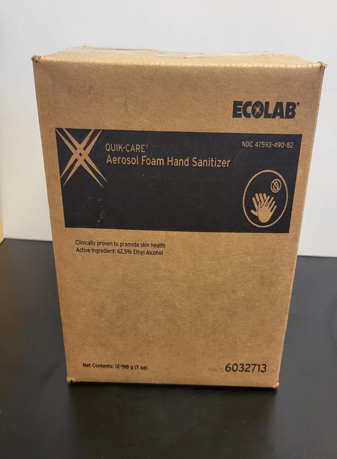 Ecolab Quik-Care Foam (Aerosol), 7 oz. Part No. 6032729 Qty 12 Per Case (12 7 OZ Cans) - Image 3